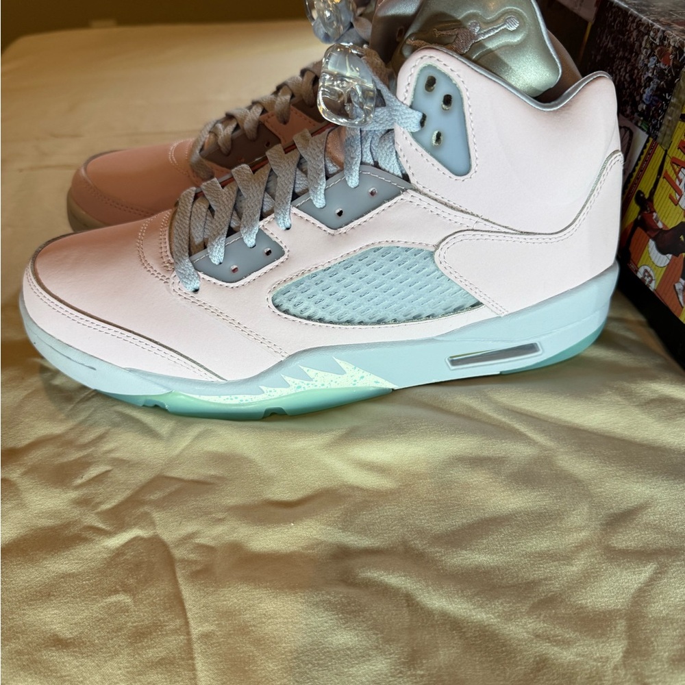 Jordan Pink and Silver Sneakers - Picture 3 of 6